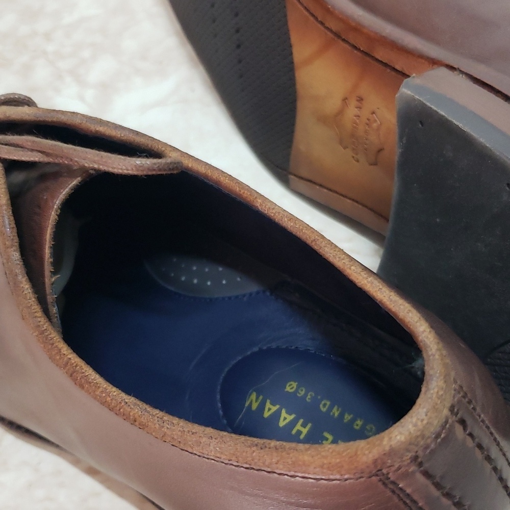Cole Haan Classic Brown Leather Men's Shoes Size  11.5 - Picture 6 of 8